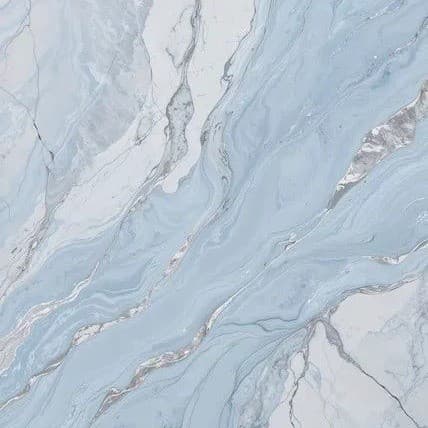 Azure Blue Marble Glazed Vitrified Tile 600×1200 mm
